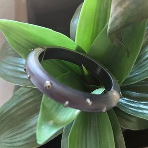 Devil Wears Prada Alexis Bittar Crystal Purple Opaque Hinge bracelet